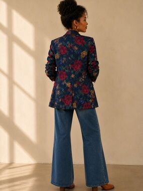 San Moire Vintage Floral Jacket